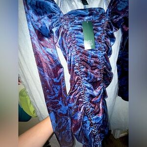 Wild Fable Purple Marble Bodycon Dress